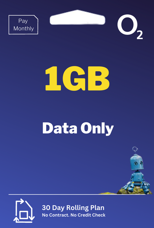 O2 1GB Data only SIM Plan