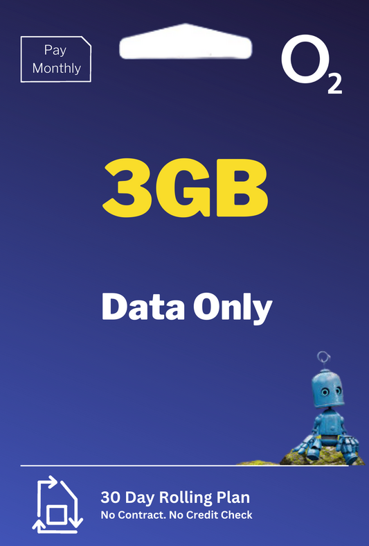 O2 3GB Data only SIM Plan