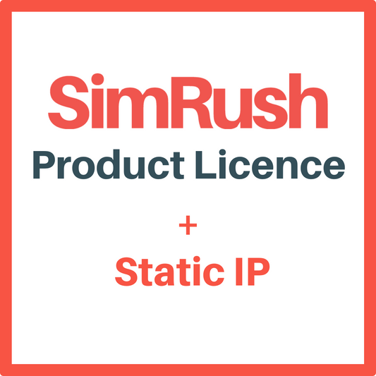 SimRush Product Licence + Static IP