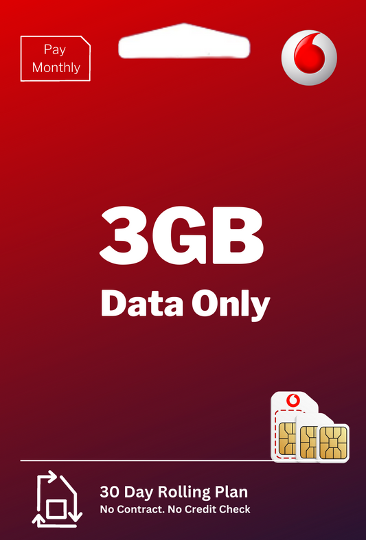 Vodafone 3GB Data only SIM Plan
