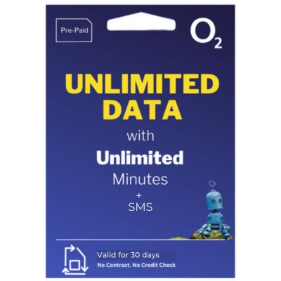 O2 | Unlimited Data Only SIM | Prepaid
