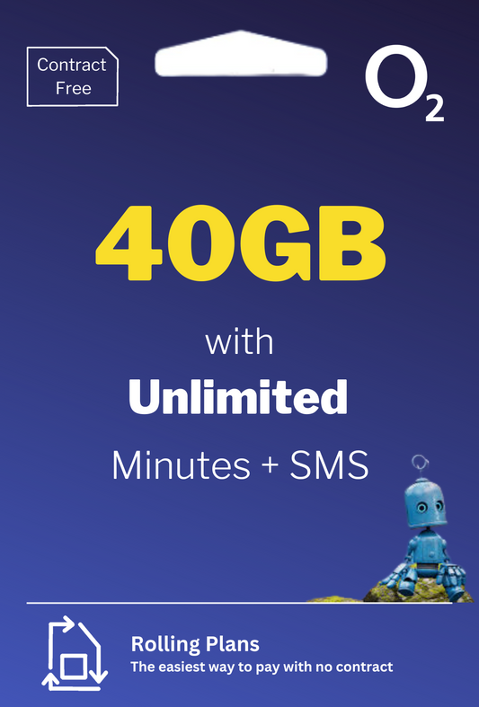 40GB DATA + Unlimited calls and SMS.